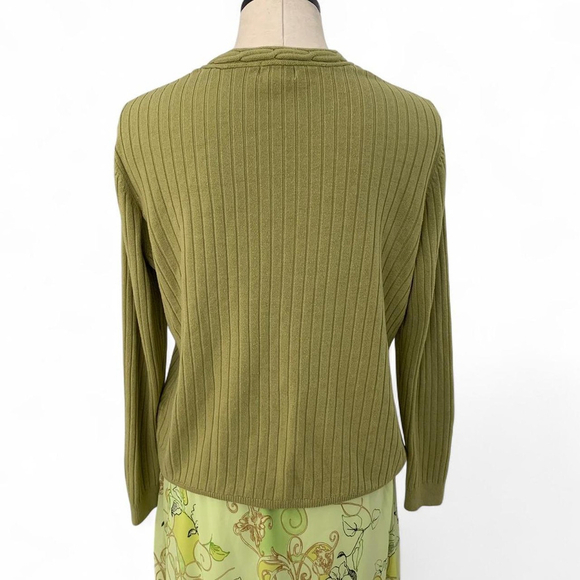 Vintage y2k Classic Elements Green Cardigan - Size L - Picture 3 of 4
